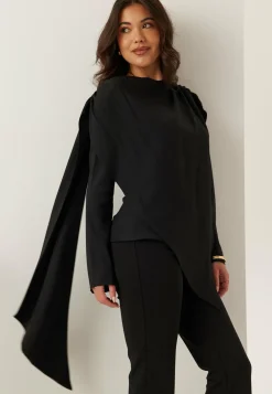 Draped Cape Blouse