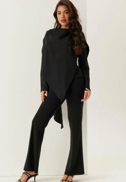 Draped Cape Blouse
