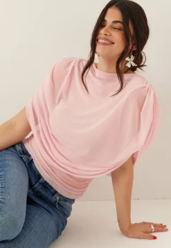 Drapy Mesh Cape Top