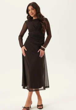 Drapy Twist Mesh Dress