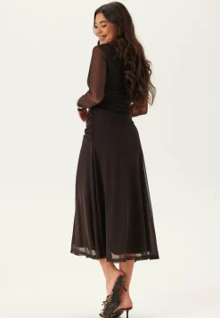 Drapy Twist Mesh Dress