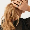 Dune Rings, 2-in-1 Set, Silver