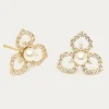 Elise Earrings - Ivory Pearl