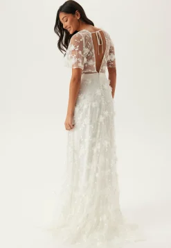 Embroidered Floral Wedding Gown