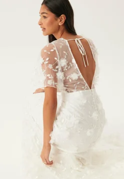 Embroidered Floral Wedding Gown