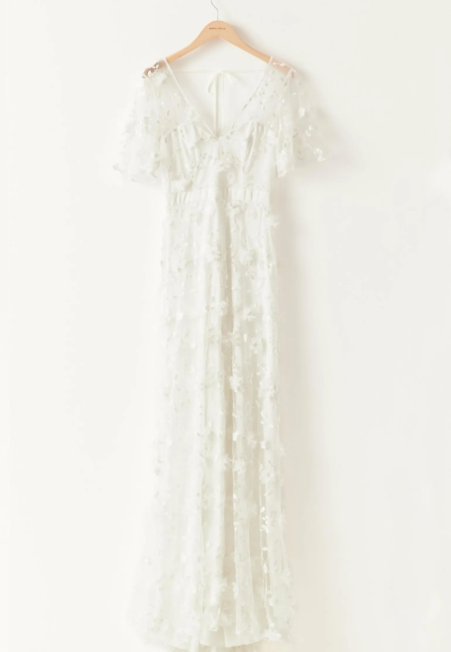 Embroidered Floral Wedding Gown