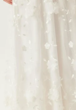 Embroidered Floral Wedding Gown