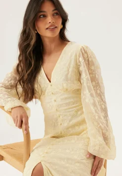 Embroidered Midi Dress