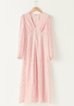 Embroidered Midi Dress