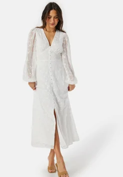 Embroidered Midi Dress