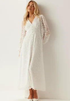 Embroidered Midi Dress