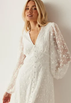 Embroidered Midi Dress