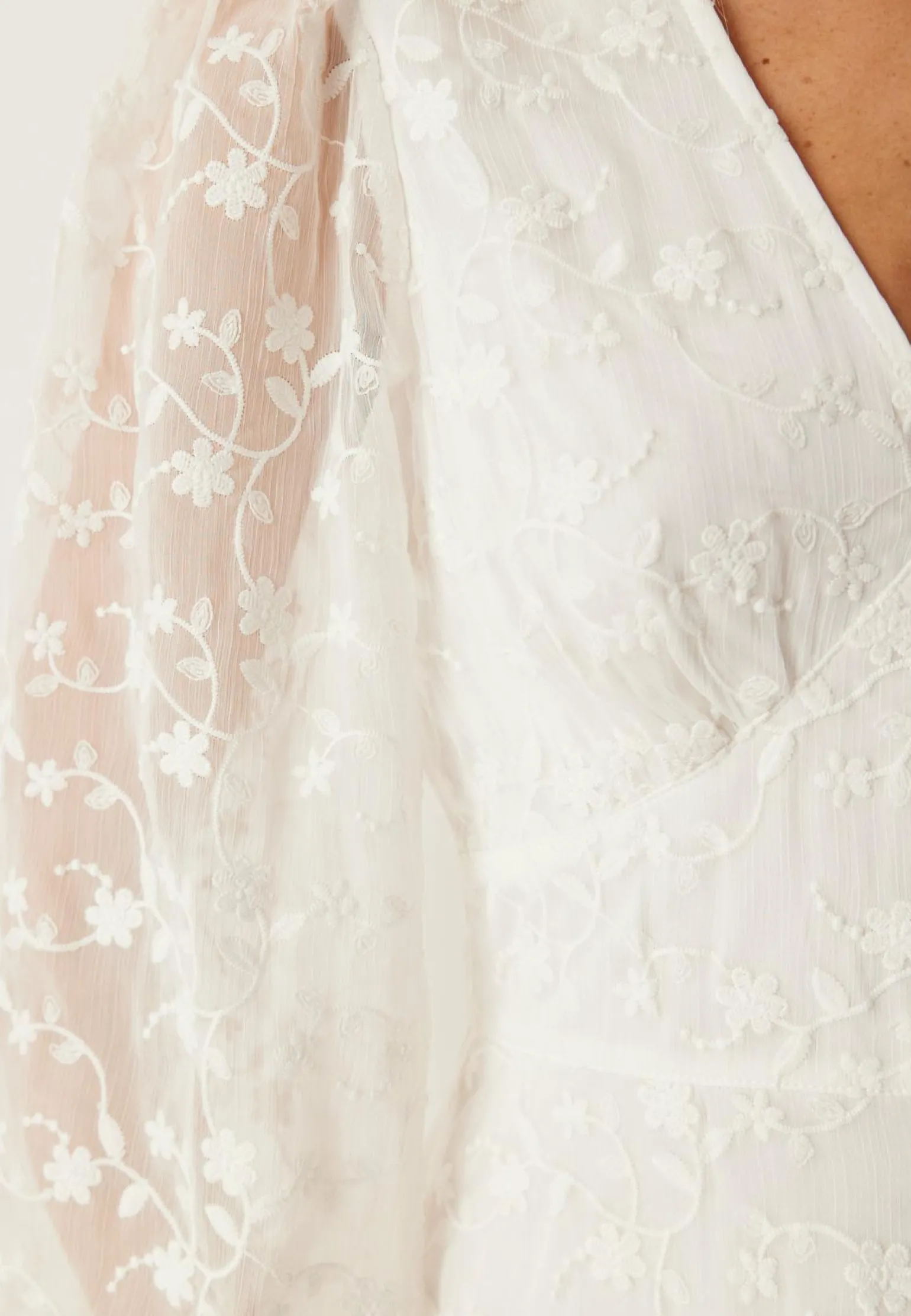 Embroidered Midi Dress