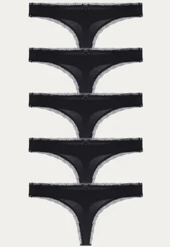 Essential Cotton Thong 5-pack