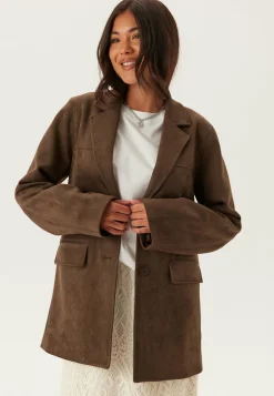 Faux Suede Jacket