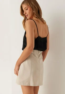 Faux Suede Mini Skirt
