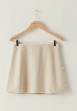 Faux Suede Mini Skirt