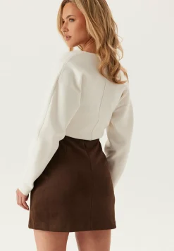 Faux Suede Mini Skirt