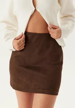 Faux Suede Mini Skirt