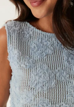 Flower Mesh Top