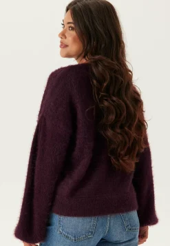 Fluffy Knitted Pearl Cardigan