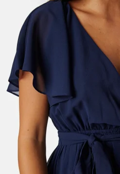 Flutter Chiffon Midi Dress