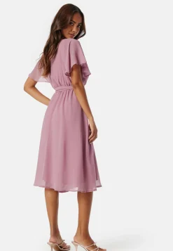 Flutter Chiffon Midi Dress