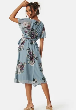 Flutter Floral Midi Dress