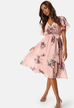 Flutter Floral Midi Dress
