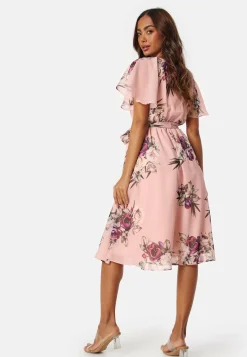 Flutter Floral Midi Dress