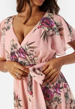 Flutter Floral Midi Dress