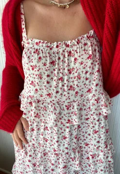Frill Maxi Viscose Dress