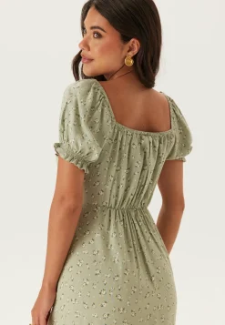 Front Tie Long Viscose Dress