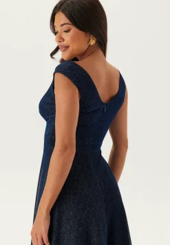 Glitter Wrap Maxi Dress