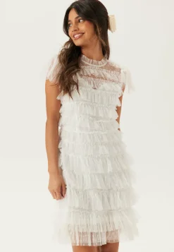 High Neck Tulle Frill Dress