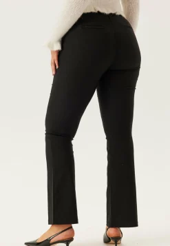 High Waist Stretchy Flared Trousers