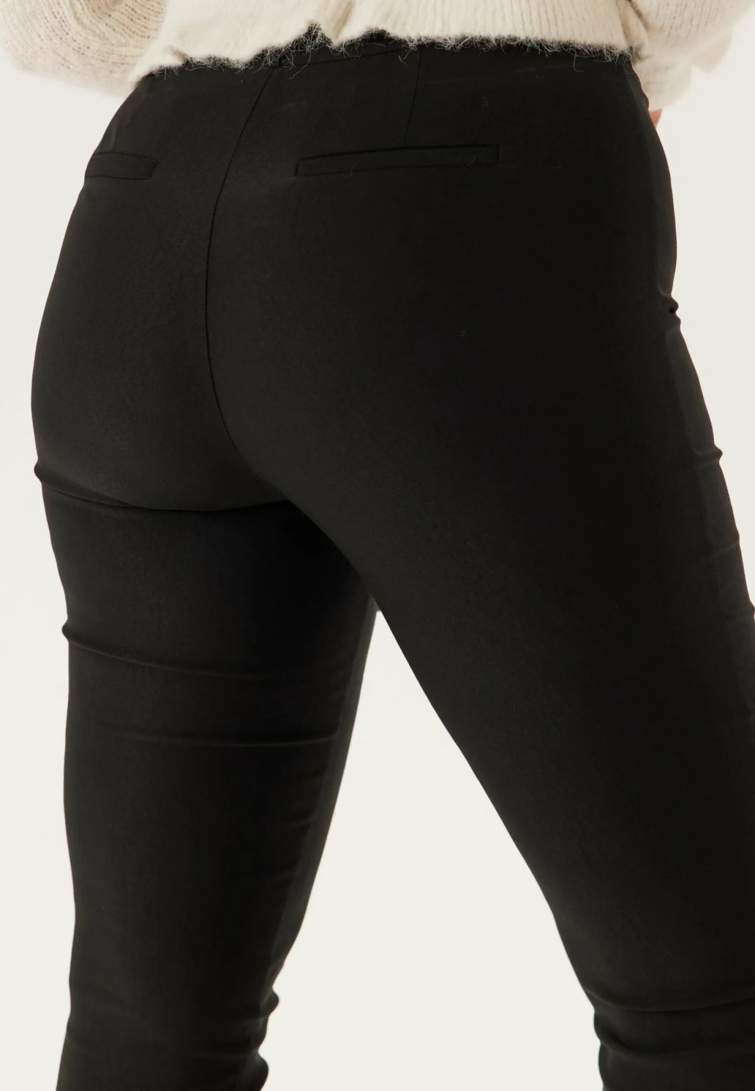 High Waist Stretchy Flared Trousers