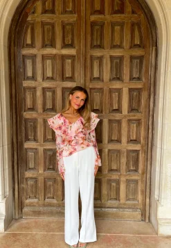High Waist Wide Suit Pants