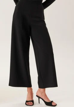High Wide Cropped Trousers