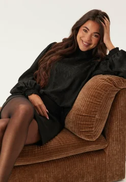 Jacquard Smock Blouse