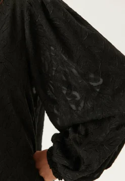 Jacquard Smock Blouse