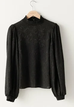 Jacquard Smock Blouse