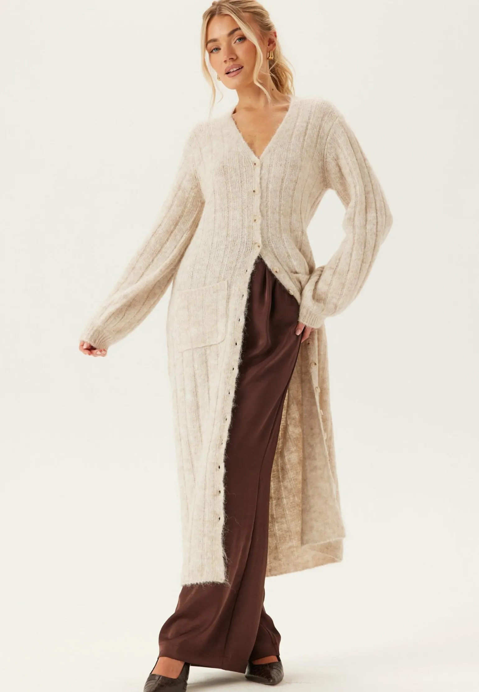 Knitted Cardigan Dress