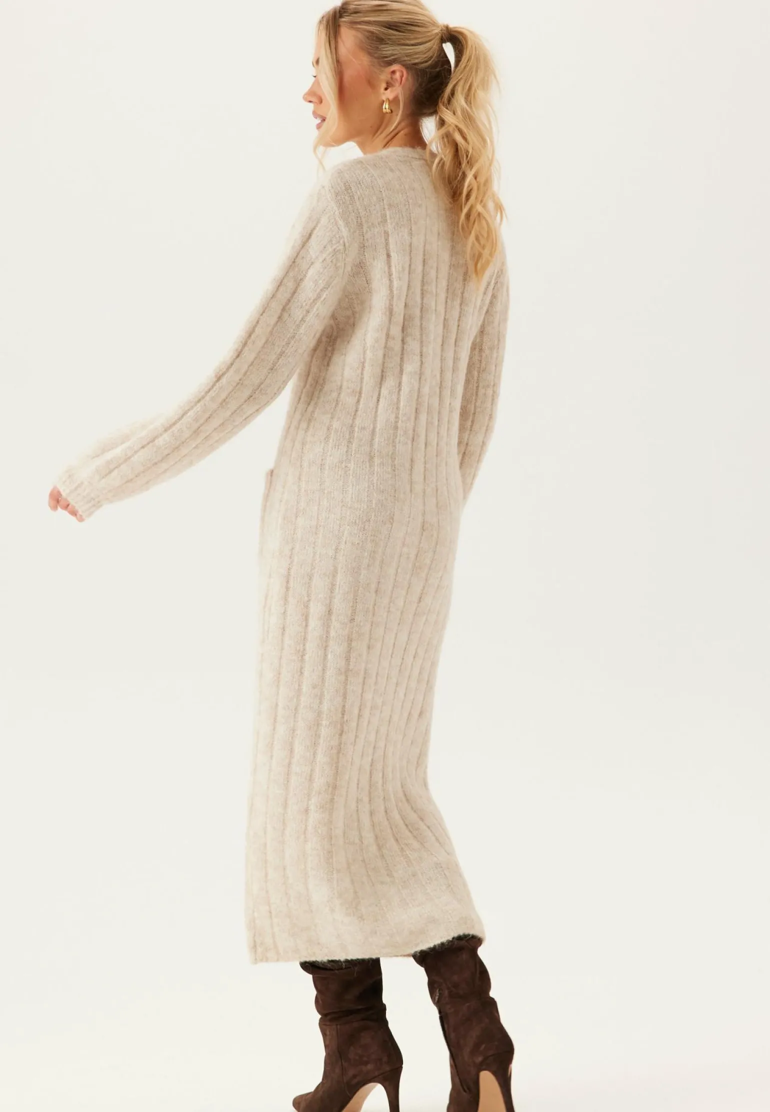 Knitted Cardigan Dress