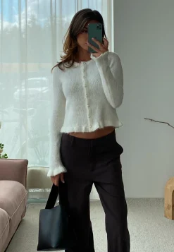 Knitted Frill Cardigan