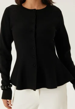 Knitted Peplum Cardigan