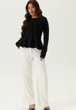 Knitted Peplum Cardigan