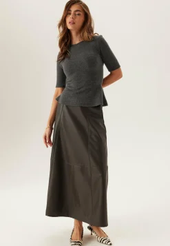 Knitted Peplum Top