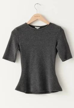 Knitted Peplum Top