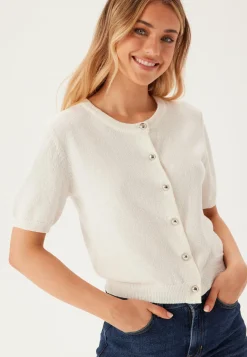 Knitted Short Sleeve Cardigan